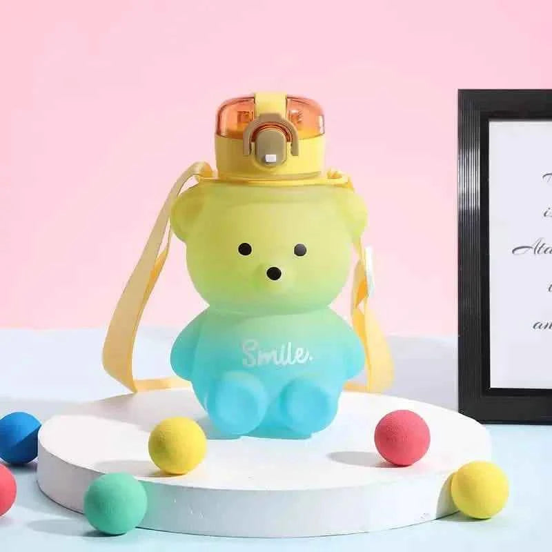BPA-free Kawaii Bear Straw Water Bottle