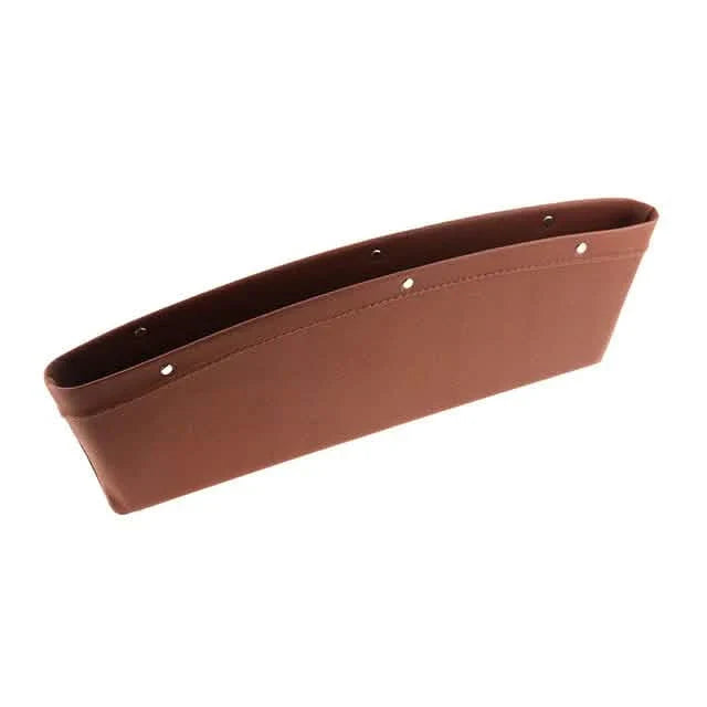 Car Organizer PU Leather Seat Slit Gap Pocket Storage