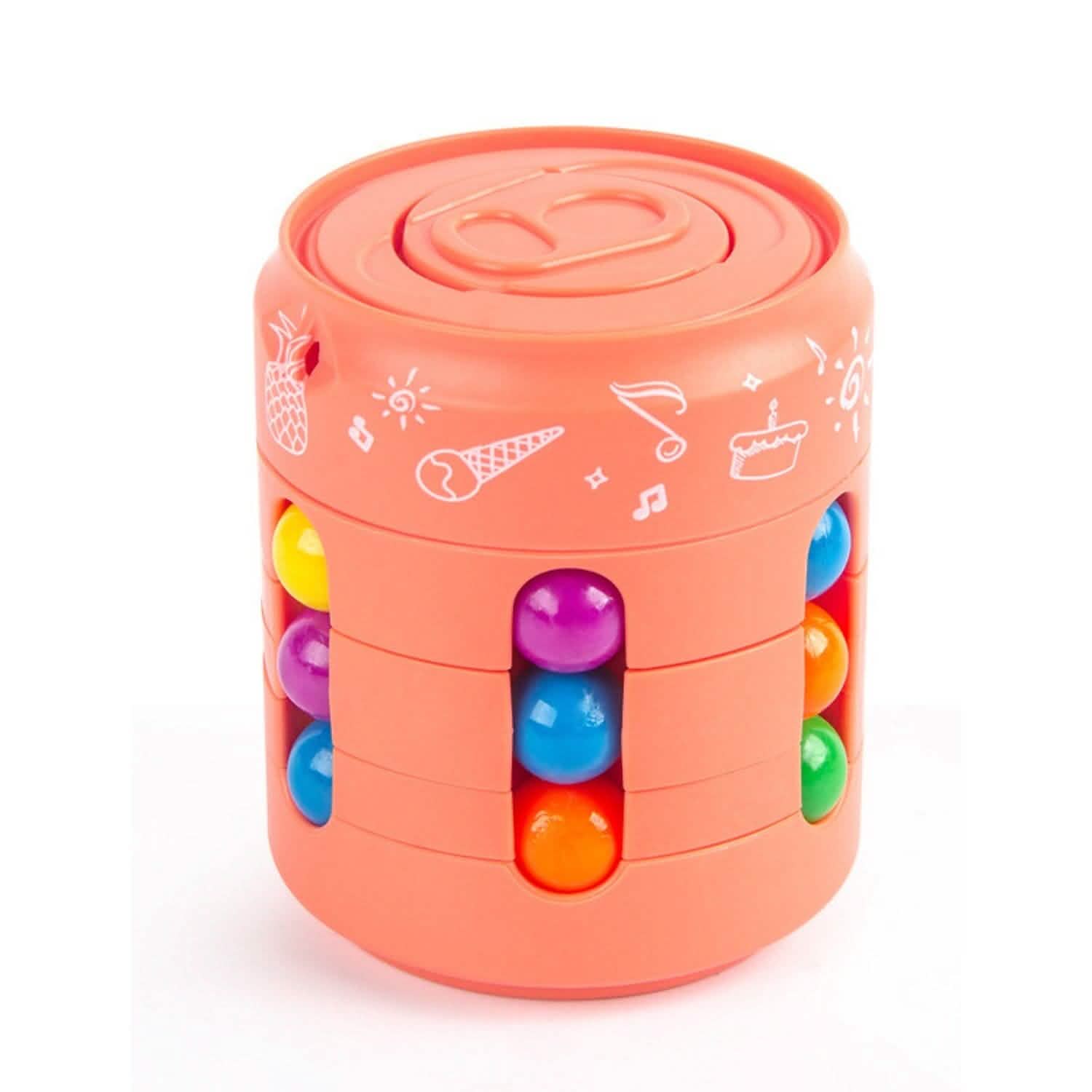 Coke Rubik's Cube Fingertip Rotating Roller Toy