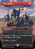 Goblin Bombardment (SLD-825) - Secret Lair Drop / Cow-tapult (Borderless) Foil