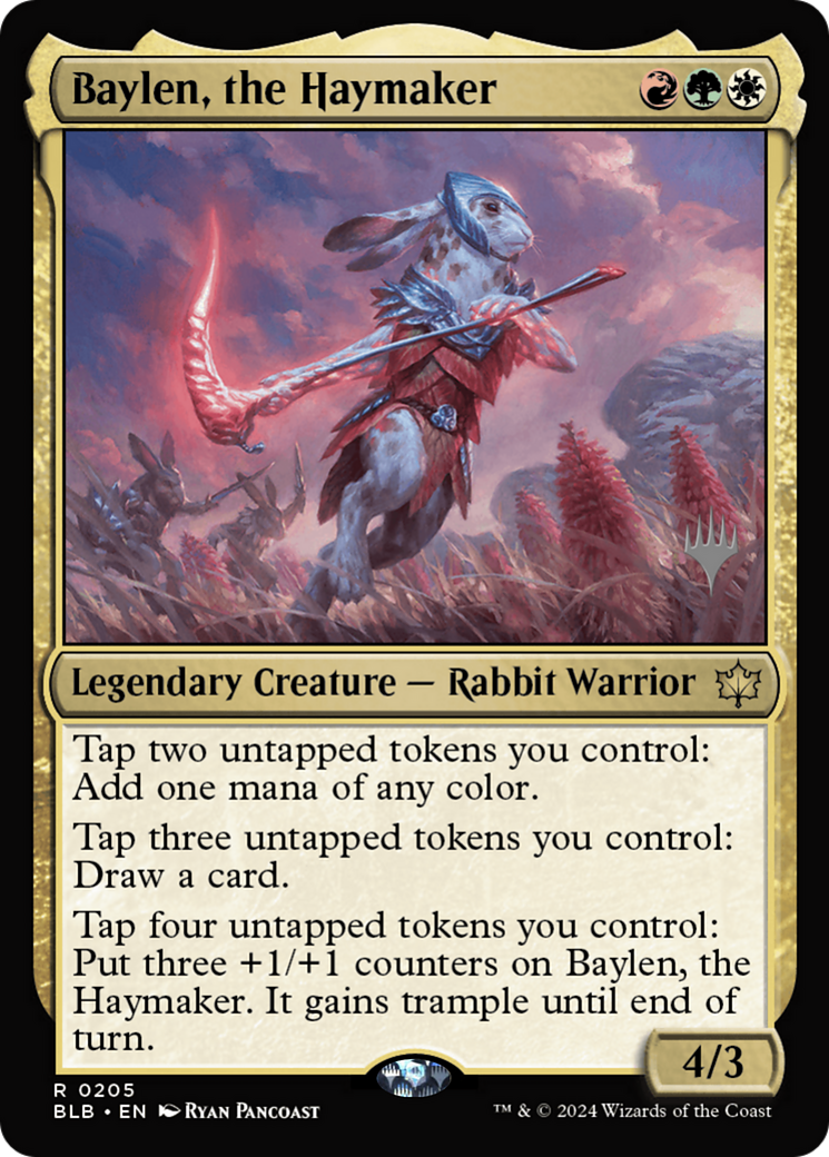 Baylen, the Haymaker (PPBLB-205) - Bloomburrow Promos Foil