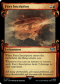 Fiery Inscription (LTR-577) - The Lord of the Rings: Tales of Middle-earth: (Showcase) Foil