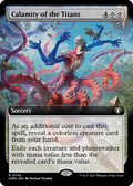Calamity of the Titans (CMM-745) - Commander Masters: (Extended Art) Foil