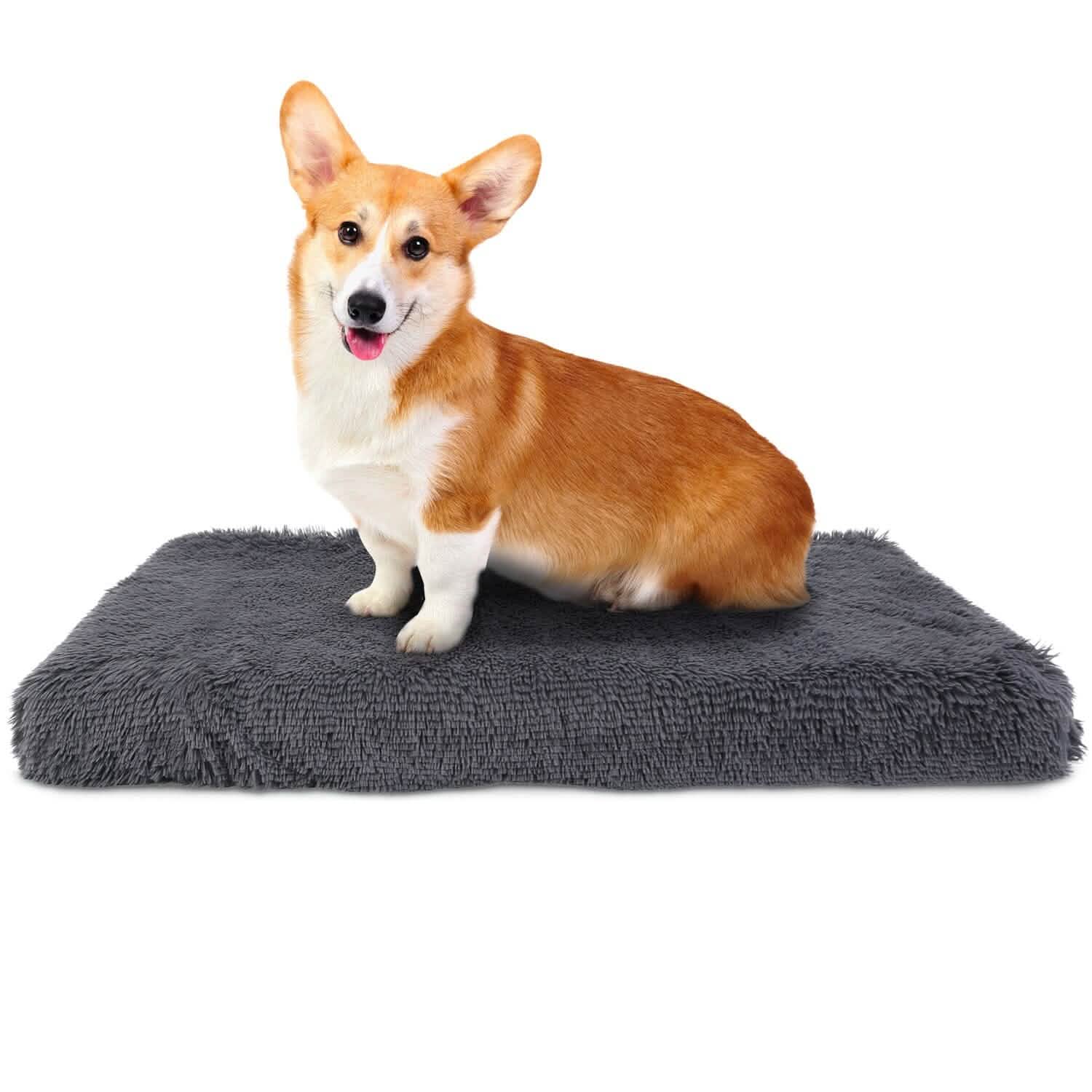Dog Bed Soft Plush Cushion Cozy Warm Pet Crate Mat Dog Carpet