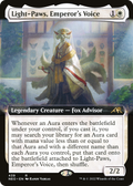 Light-Paws, Emperor's Voice (NEO-439) - Kamigawa: Neon Dynasty: (Extended Art) Foil