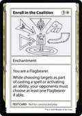 Enroll in the Coalition (CMB1-004) - Mystery Booster Playtest Cards 2021