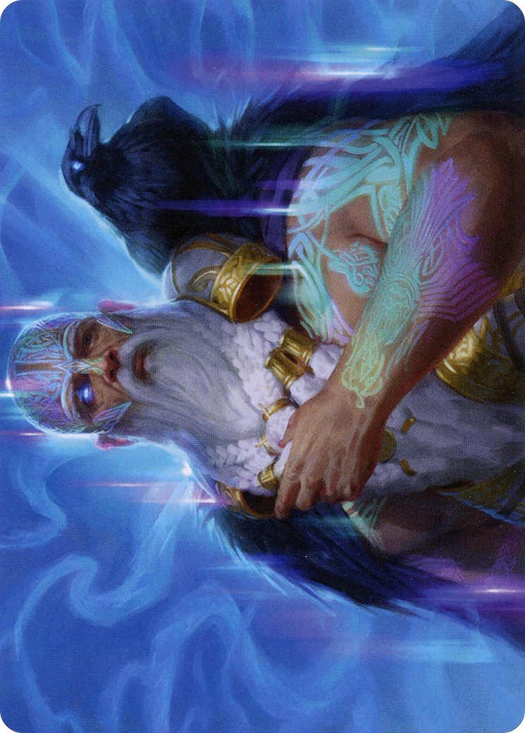 Alrund, God of the Cosmos Art Card (ASKHM-009) - Art Series: Kaldheim (Borderless)