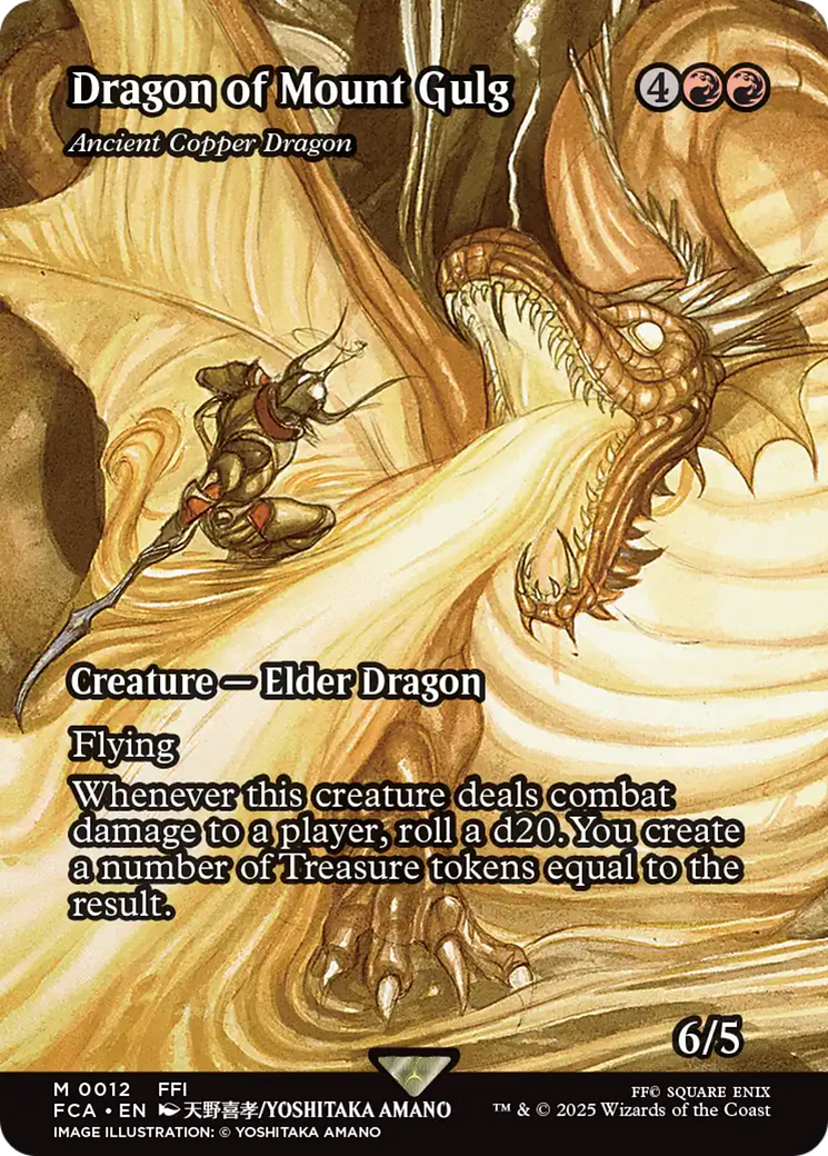 Ancient Copper Dragon (FCA-012) - FINAL FANTASY: Through the Ages / Dragon of Mount Gulg (Borderless)