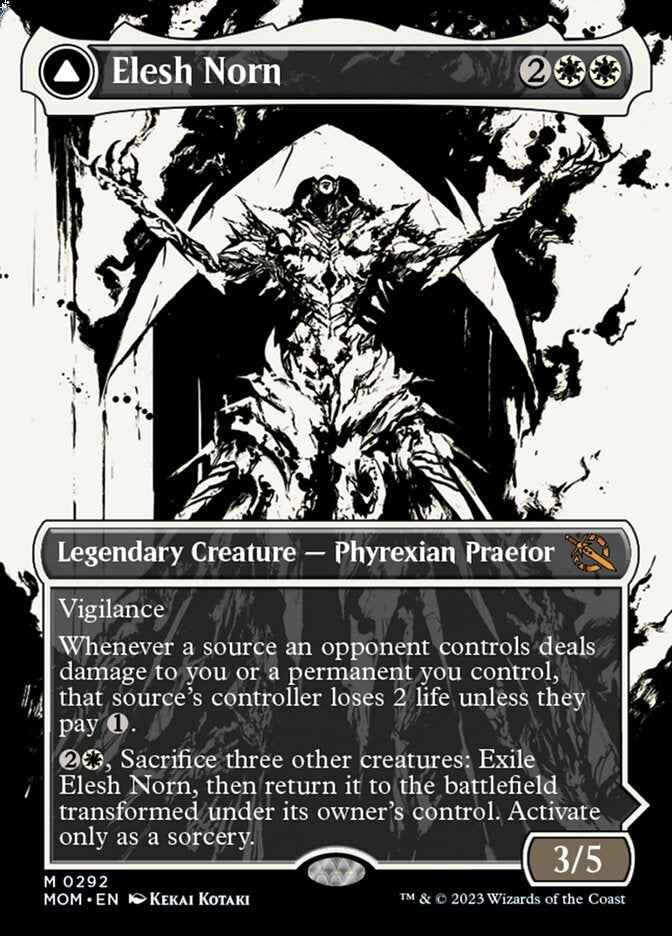 Elesh Norn // The Argent Etchings (MOM-292) - March of the Machine: (Showcase) (Borderless)