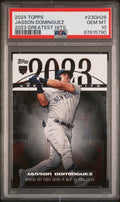 Graded 2024 Topps Jasson Dominguez #23GH26 2023 Greatest Hits Rookie RC Baseball Card PSA 10 Gem Mint