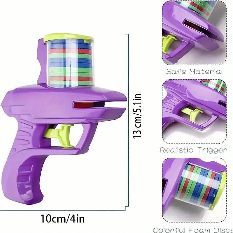 Flying Foam Disc Launcher Handheld Shooter Game