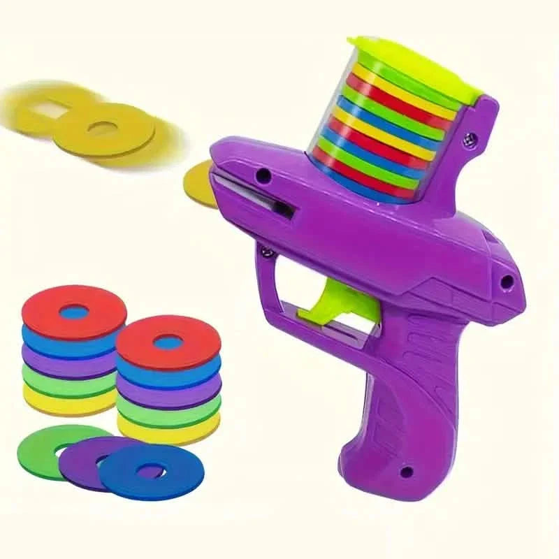Flying Foam Disc Launcher Handheld Shooter Game