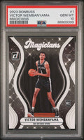 Graded 2023 Panini Donruss Victor Wembanyama #2 Magicians Rookie RC Basketball Card PSA 10 Gem Mint