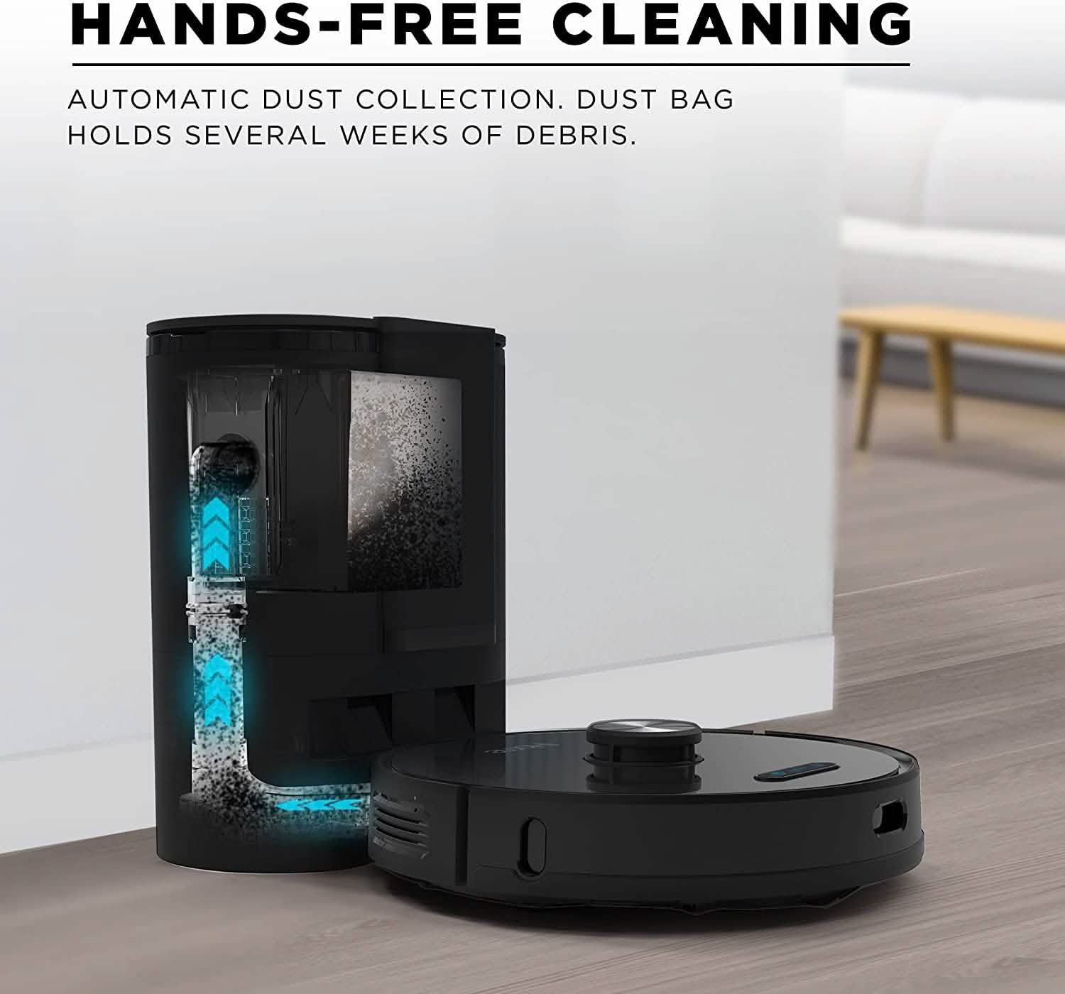 iHome AutoVac Nova Self Empty Robot Vacuum
