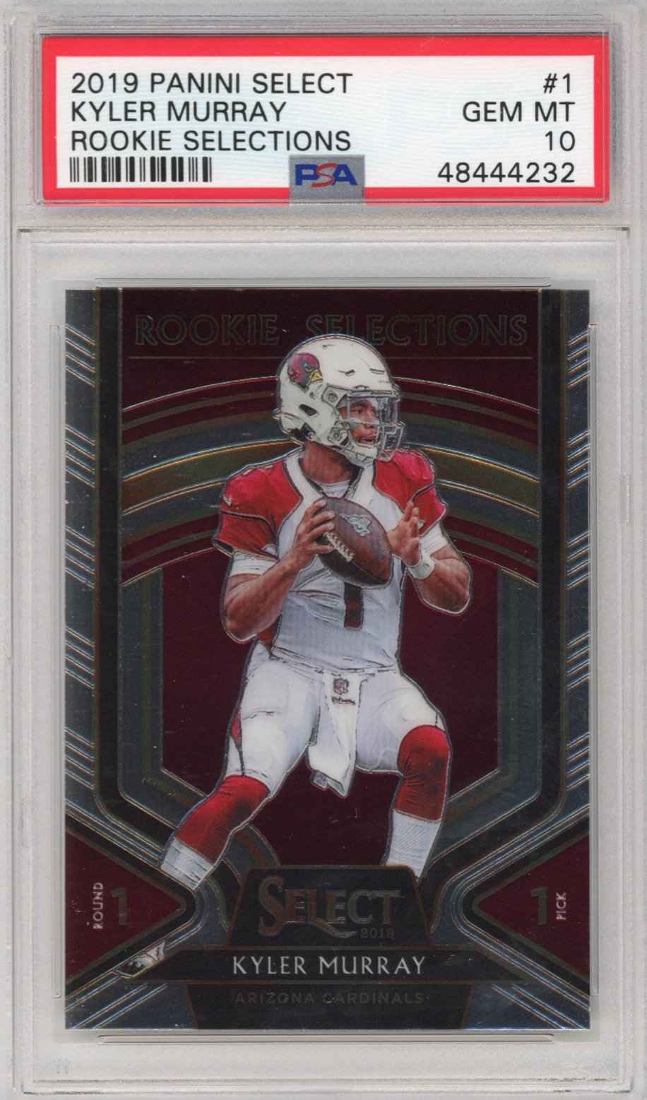 Graded 2019 Panini Select Kyler Murray #1 Rookie Selections RC Football Card PSA 10 Gem Mint