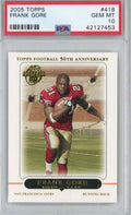 Graded 2005 Topps Frank Gore #418 Rookie RC Football Card PSA 10 Gem Mint