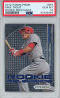 Graded 2012 Panini Prizm Mike Trout #RR1 Rookie Relevance RC Baseball Card PSA 10 Gem Mint