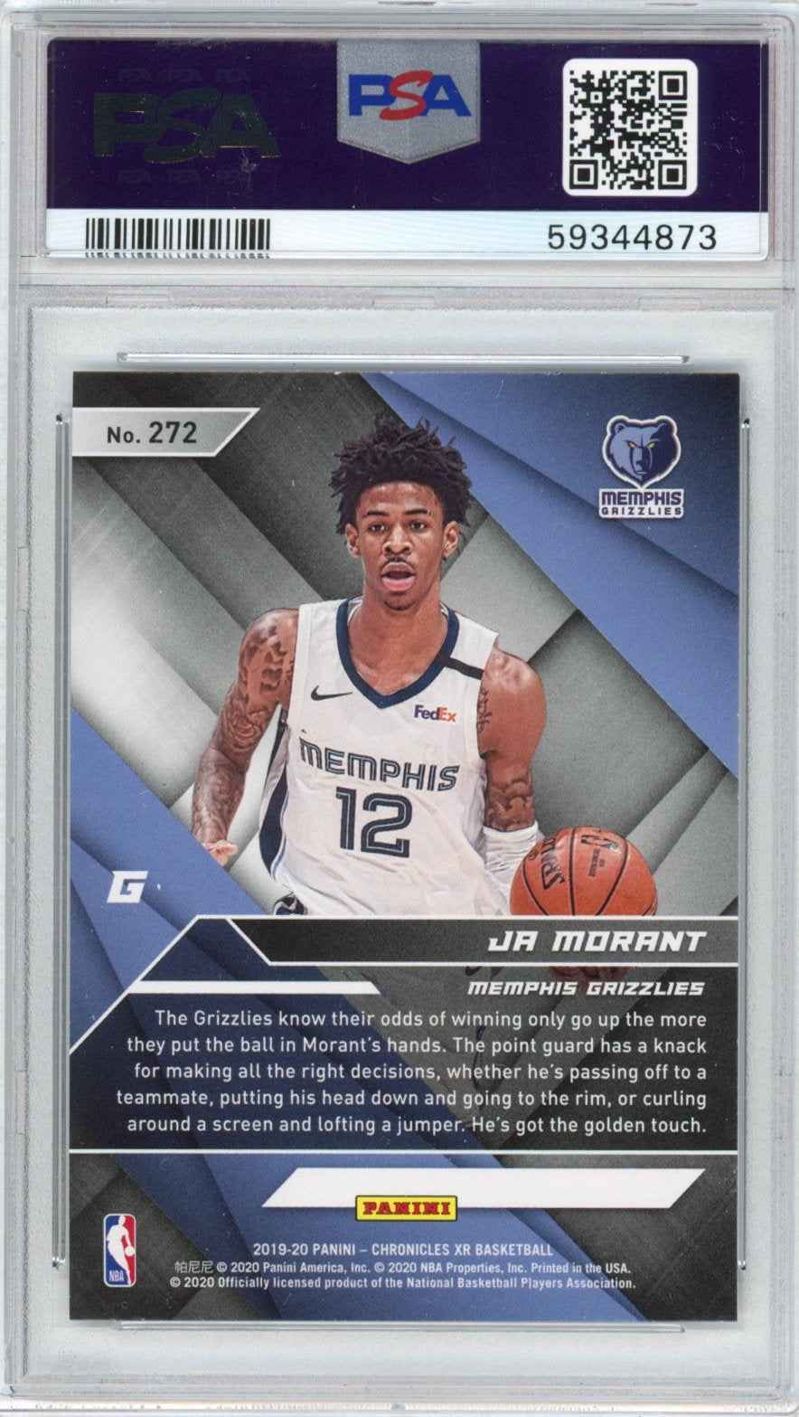 Graded 2019-20 Panini Chronicles Ja Morant #272 Rookie RC Basketball Card PSA 9 Mint