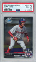 Graded 2017 Bowman Draft Chrome Juan Soto #BDC162 Rookie RC Baseball Card PSA 10 Gem Mint