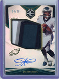 2020 Panini Limited Jalen Hurts #156 #'/20 Rookie Patch Auto RPA Rookie RC Football Card