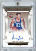2021 Panini National Treasures Jerry West #TOHJWS /25 Treasures of the Hall Auto Basketball Card