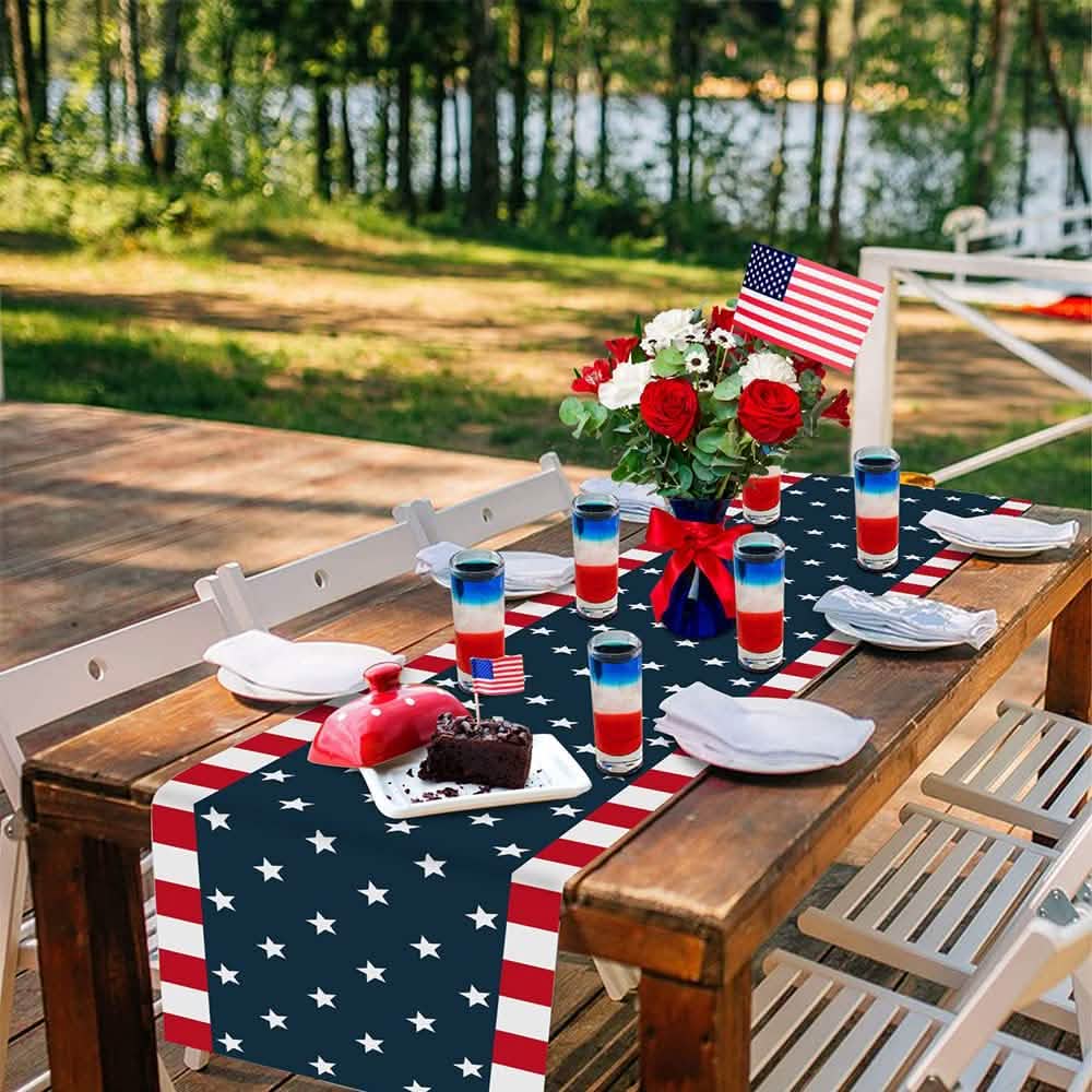 Independence Day 4th of July Table Runner Dresser Scarves