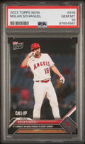 Graded 2023 Topps Now Nolan Schanuel #918 Rookie RC Baseball Card PSA 10 Gem Mint