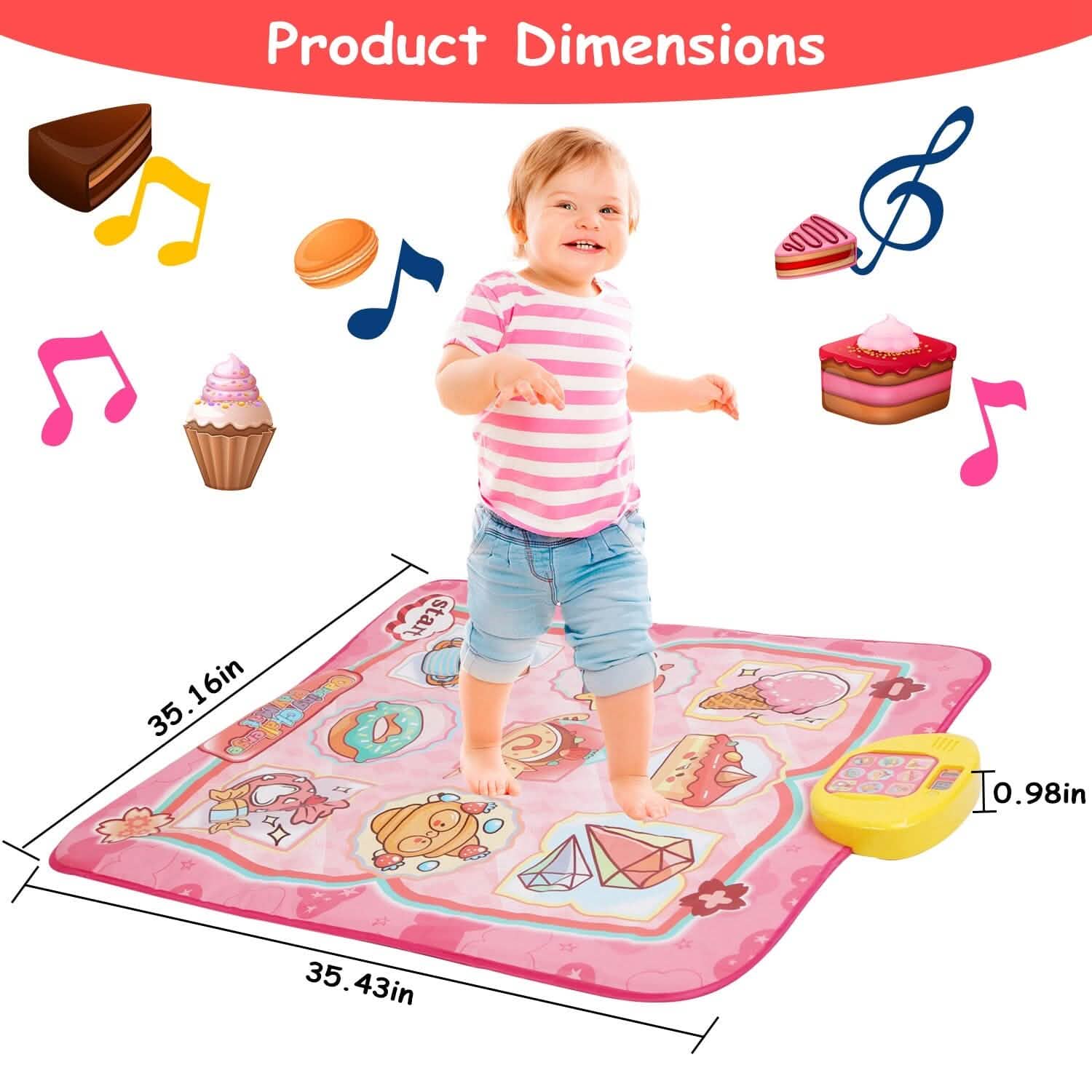 Kids Electronic Music Dance Pad with 6 Modes