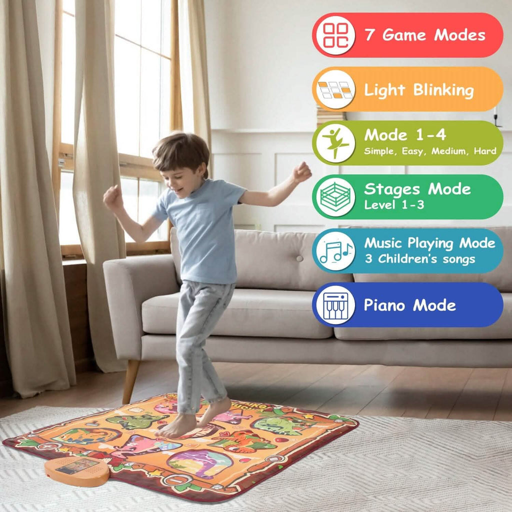 Kids Electronic Music Dance Pad with 6 Modes