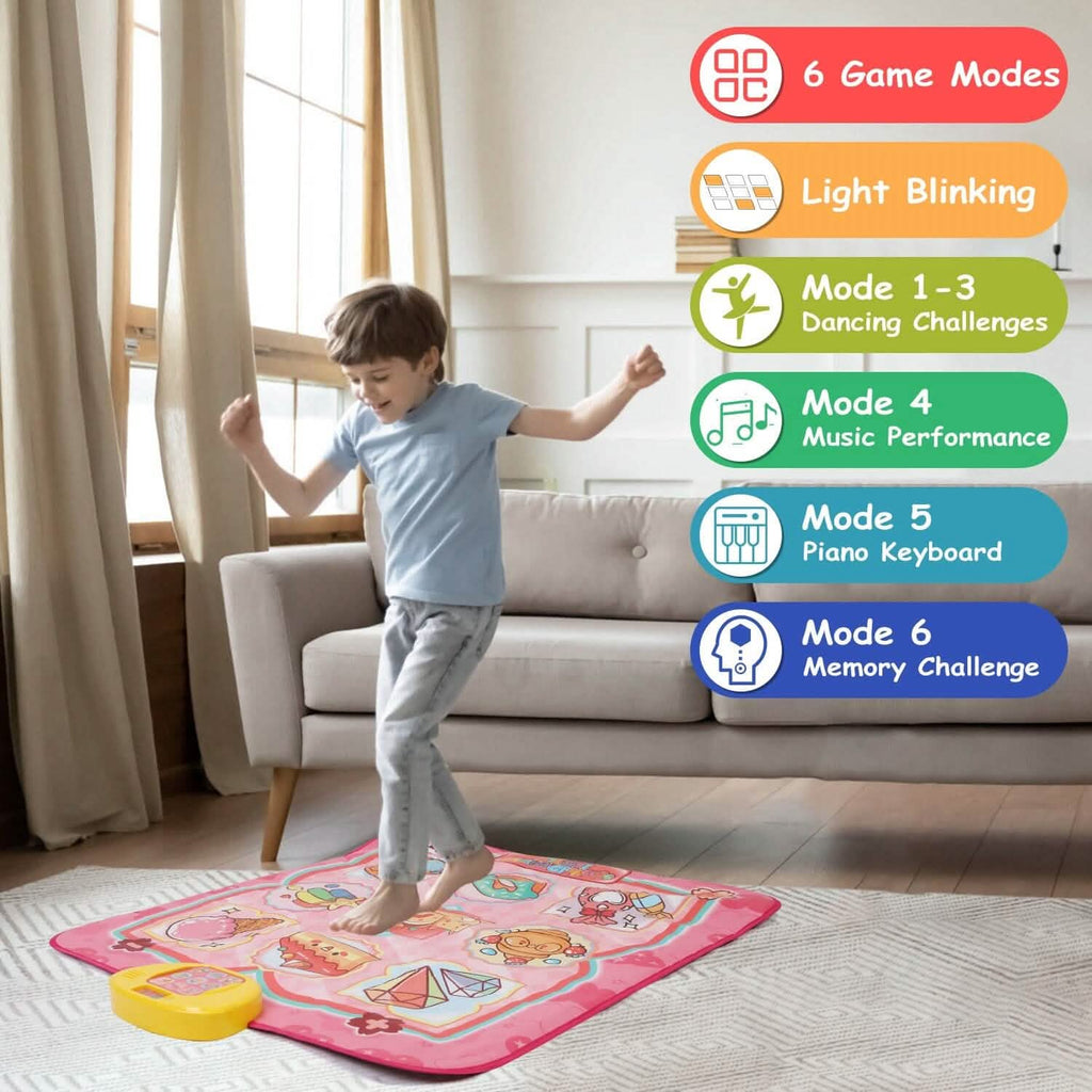 Kids Electronic Music Dance Pad with 6 Modes