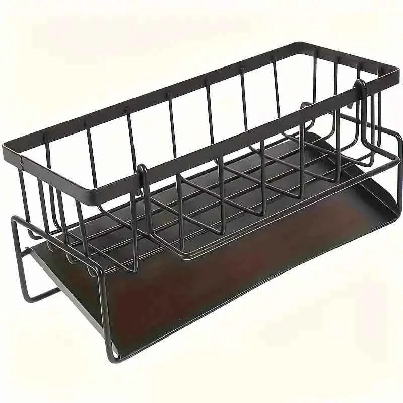 Kitchen Storage Rack - Multi-Functional Household Sink Organizer with Drain Basket