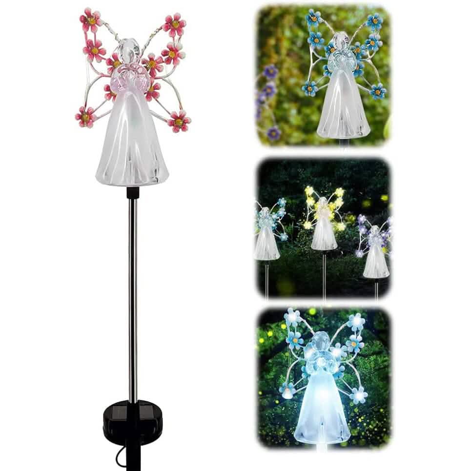 LED Solar Angel Garden Stake Lights