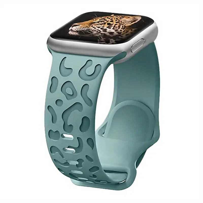 Leopard Engraved Replacement Band Compatible with iWatch