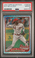 Graded 2024 Topps Silver Pack Elly De La Cruz #T89C83 Rookie RC Baseball Card PSA 10 Gem Mint