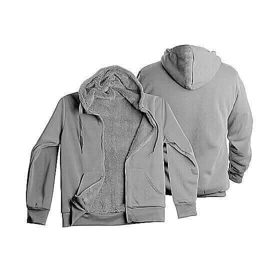 Men's Thick Sherpa Lined Fleece Hoodie (Big & Tall Sizes Available)