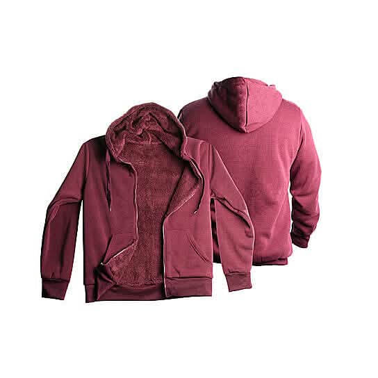 Men's Thick Sherpa Lined Fleece Hoodie (Big & Tall Sizes Available)