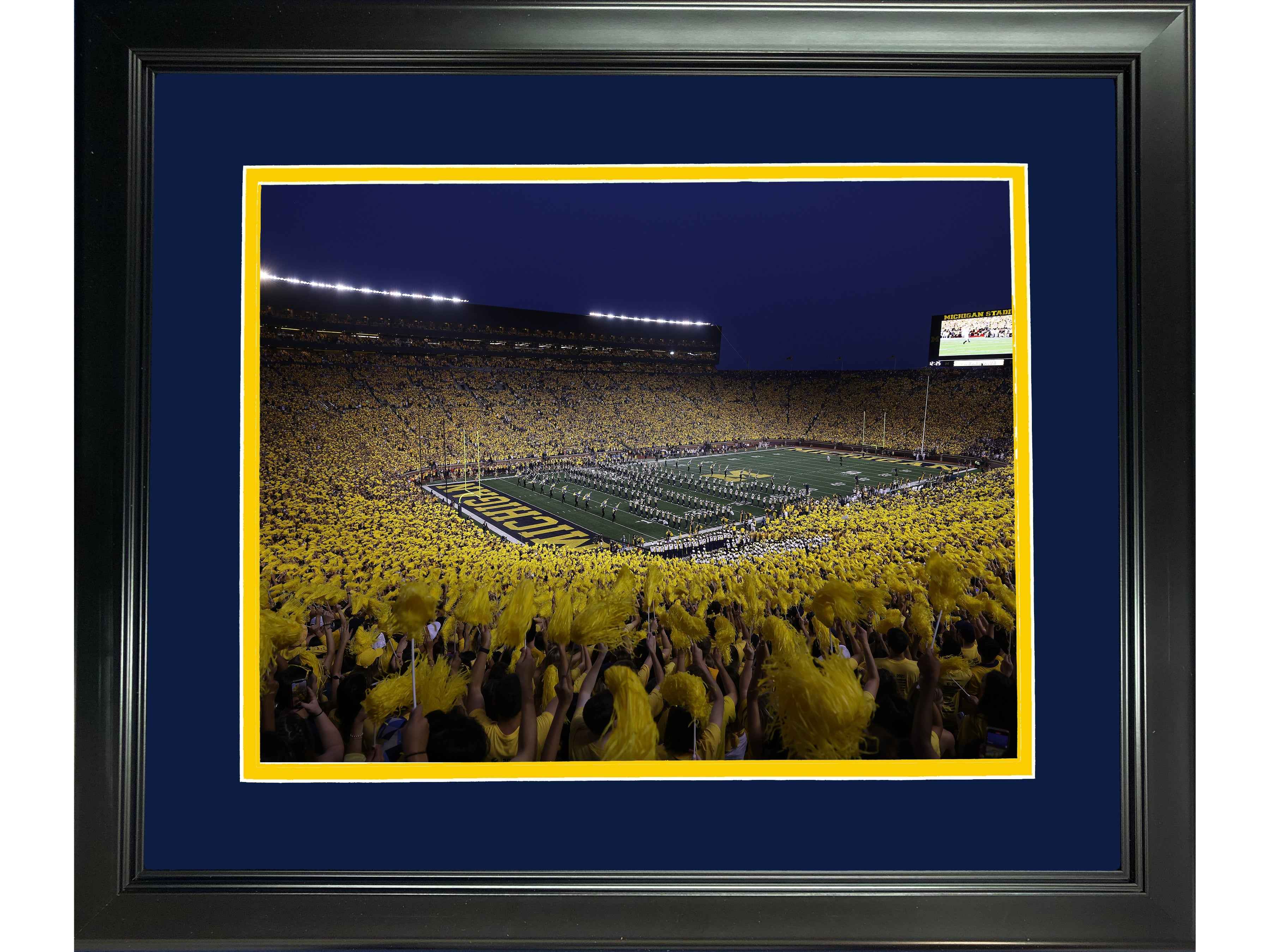 Framed Michigan Stadium (Big House) Michigan Wolverines 11"x14" NCAA Football Photo Professionally Matted