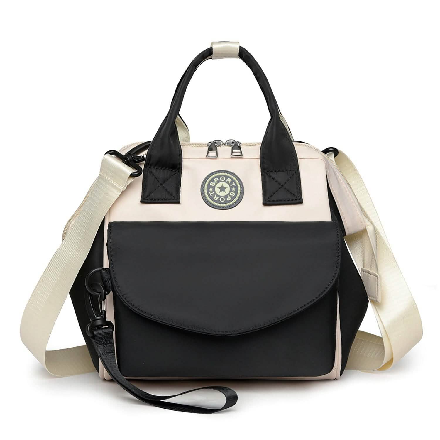 Multifunctional Diaper Changing Bag with 2 Insulated Pockets Commute Bag