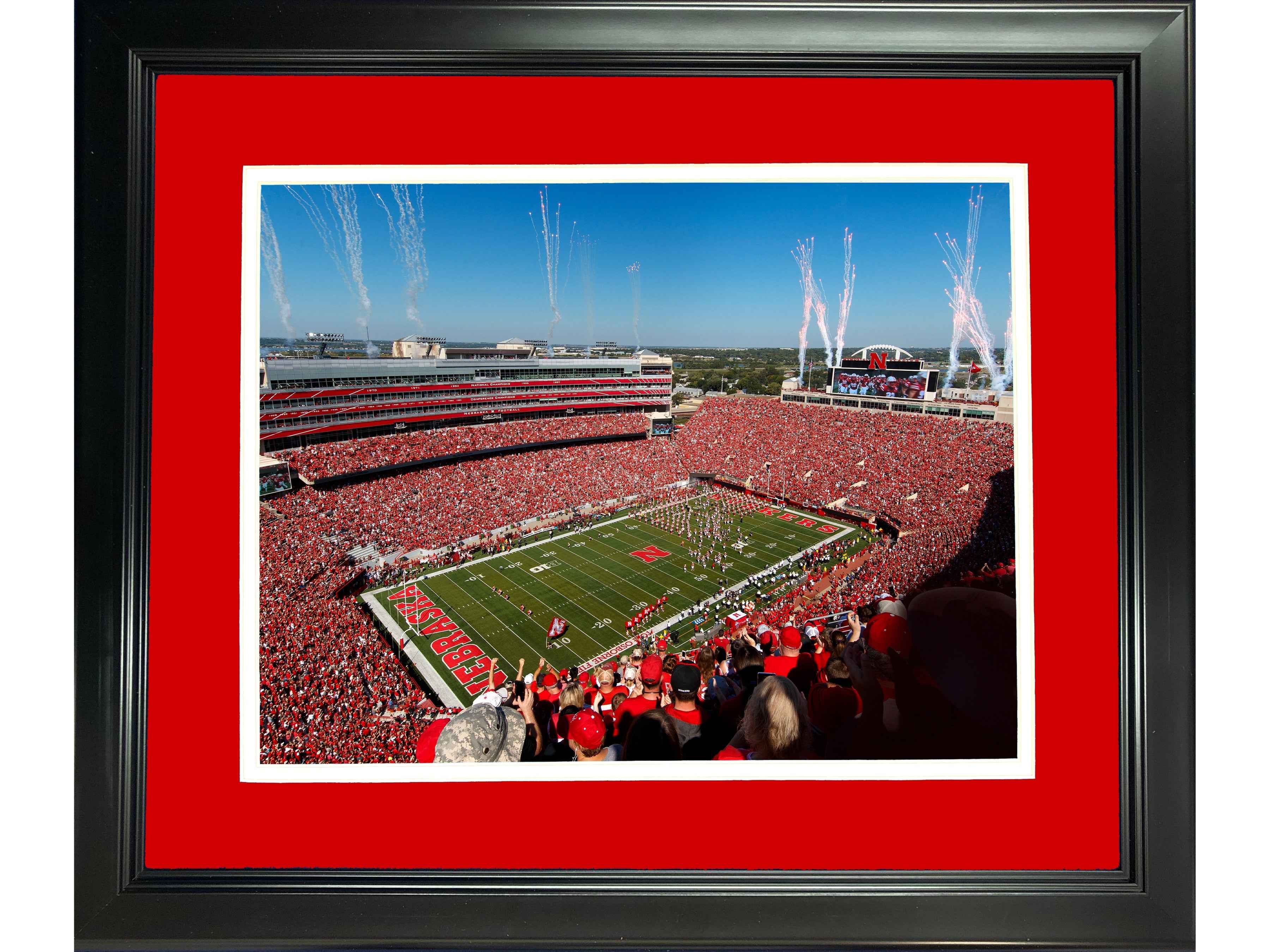Framed Memorial Stadium Nebraska Cornhuskers 11"x14" NCAA Football Photo Professionally Matted
