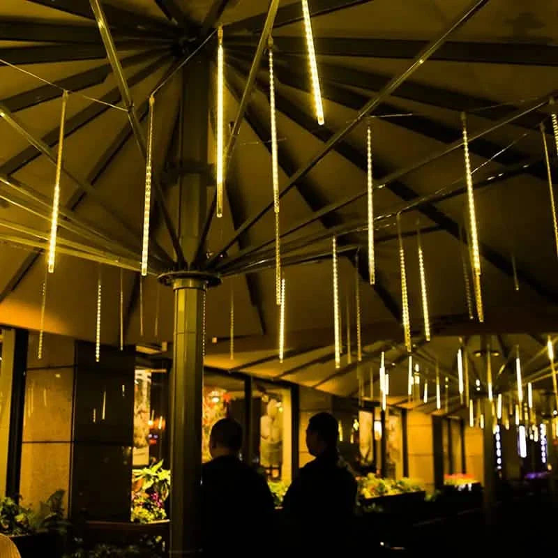 Outdoor Solar Meteor Christmas String Lights