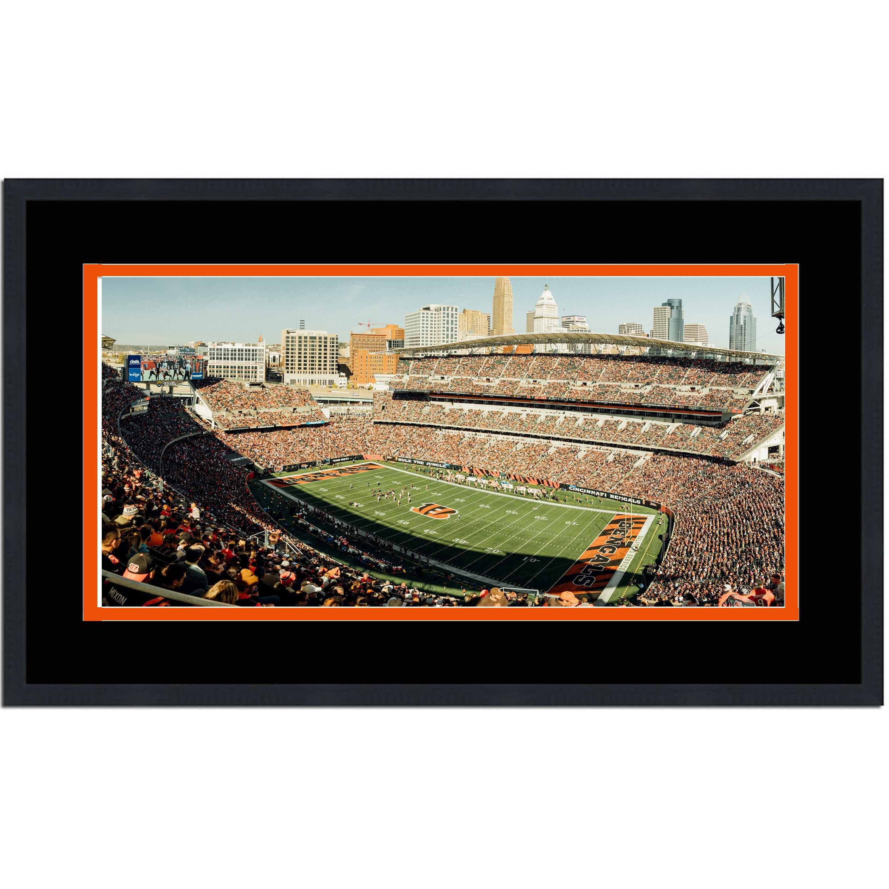 Framed Paycor Stadium Cincinnati Bengals 16x24 Football Photo Professionally Matted