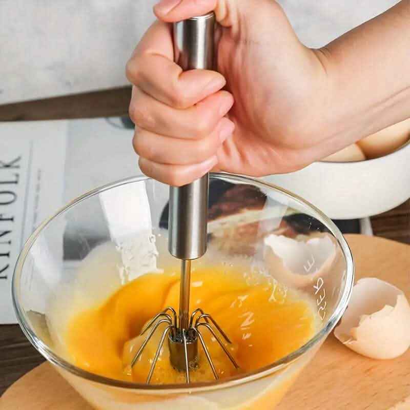 Portable Handheld Mixer (Semi-Automatic, No Electricity Needed)
