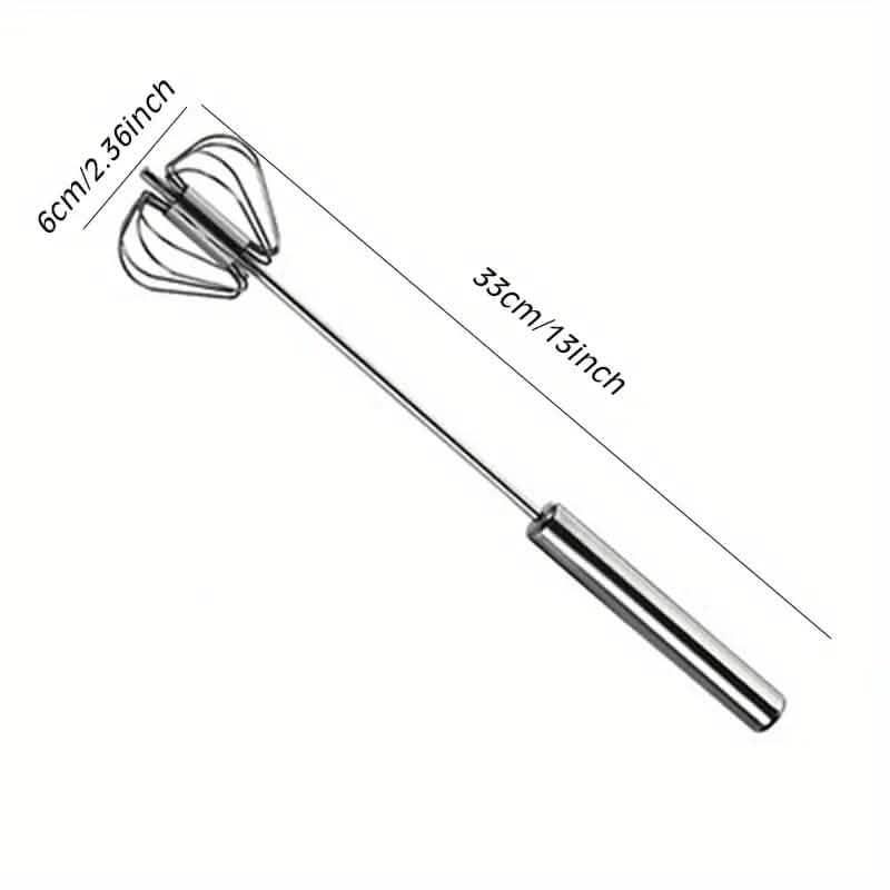 Portable Handheld Mixer (Semi-Automatic, No Electricity Needed)