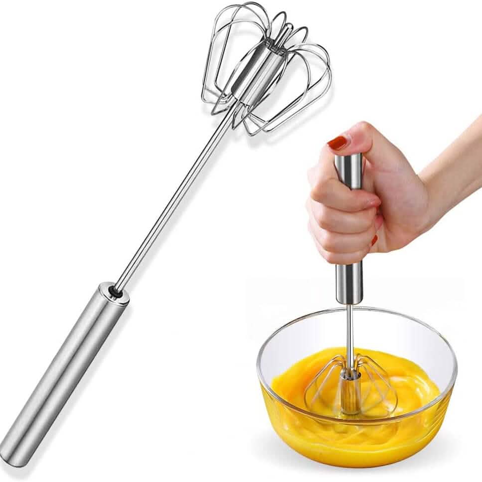 Portable Handheld Mixer (Semi-Automatic, No Electricity Needed)