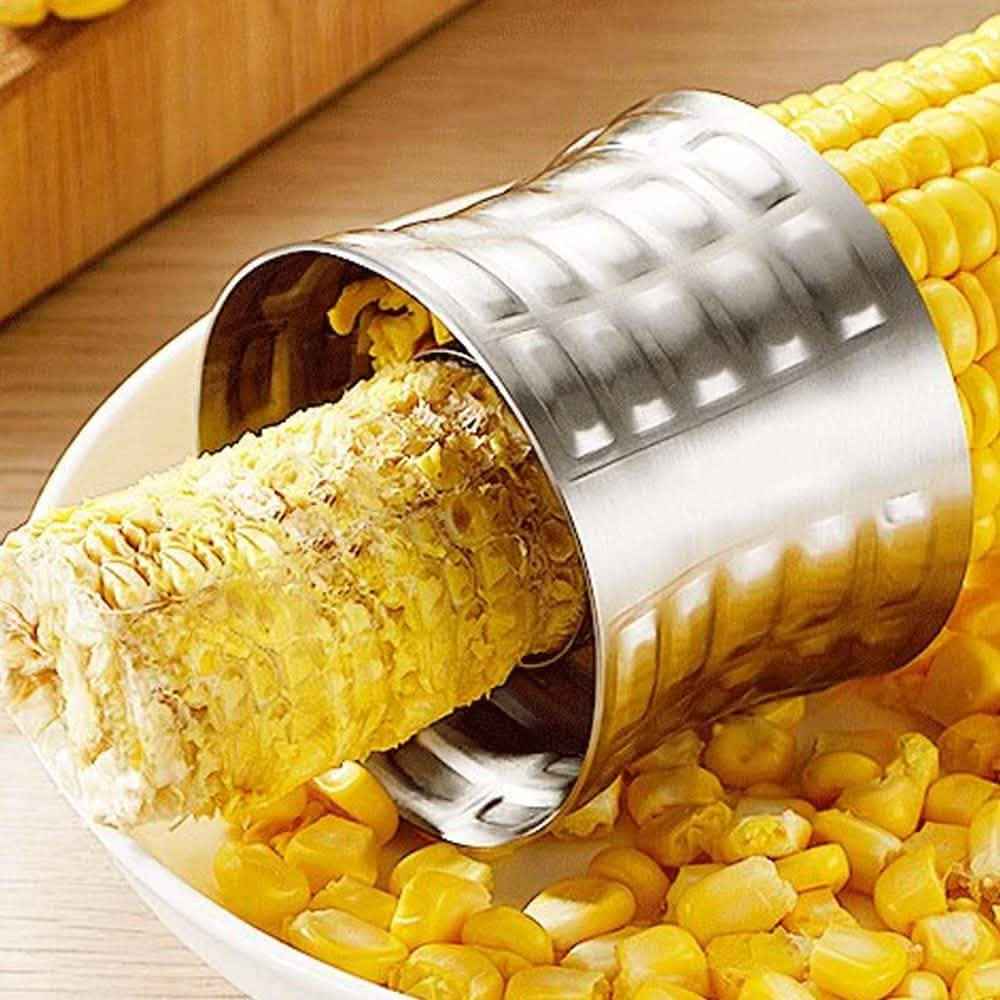 Quick Corn Cob Stainless Steel Cutter And Peeling Ring