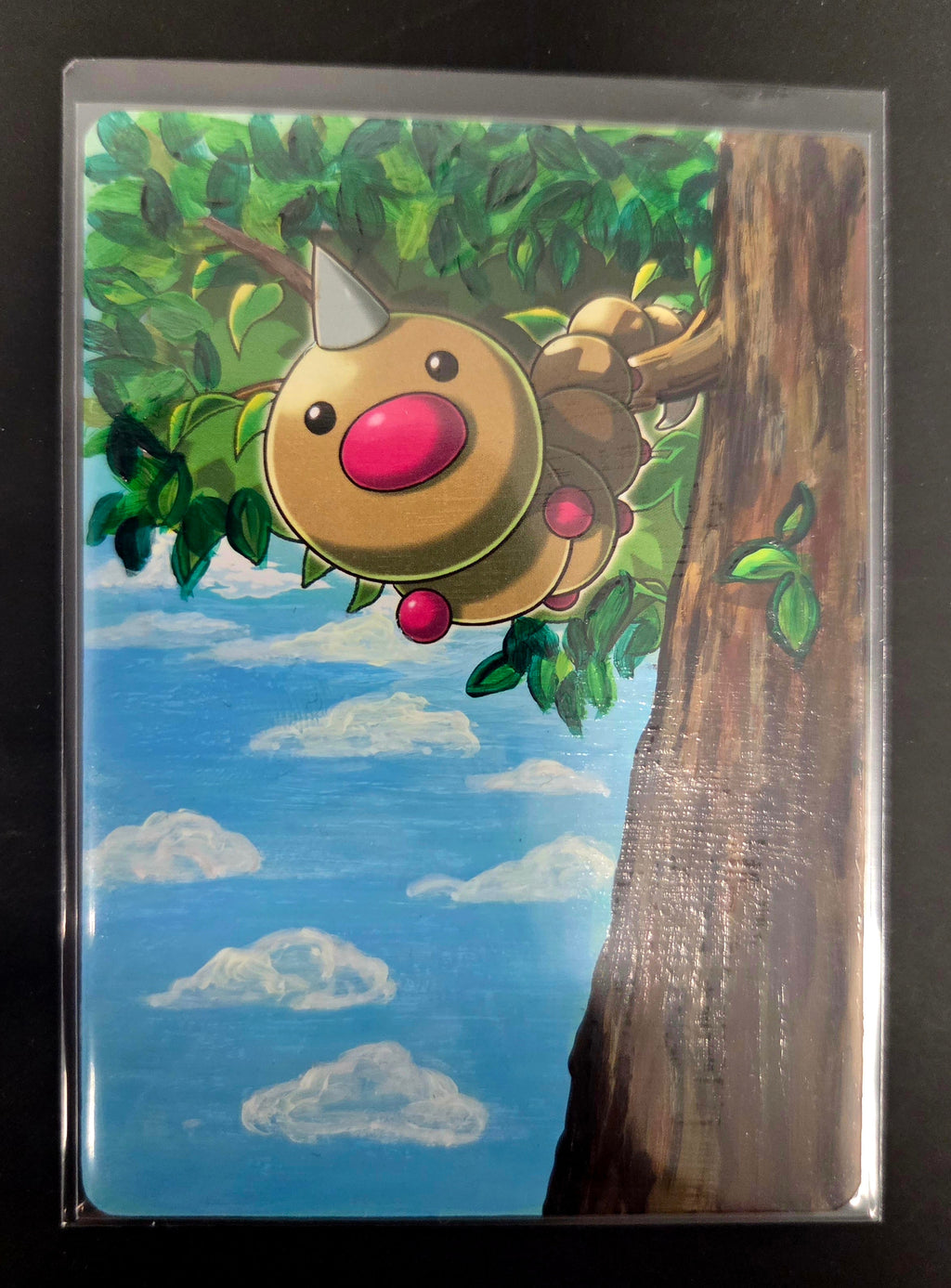 Custom Painted Weedle Pokemon Card