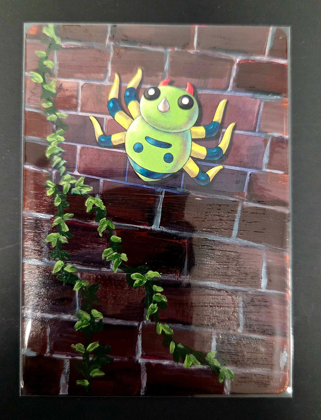 Custom Painted Spinarak Pokemon Card