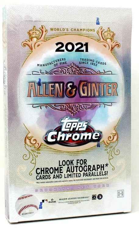 2021 Topps Allen & Ginter Chrome Baseball Hobby Box