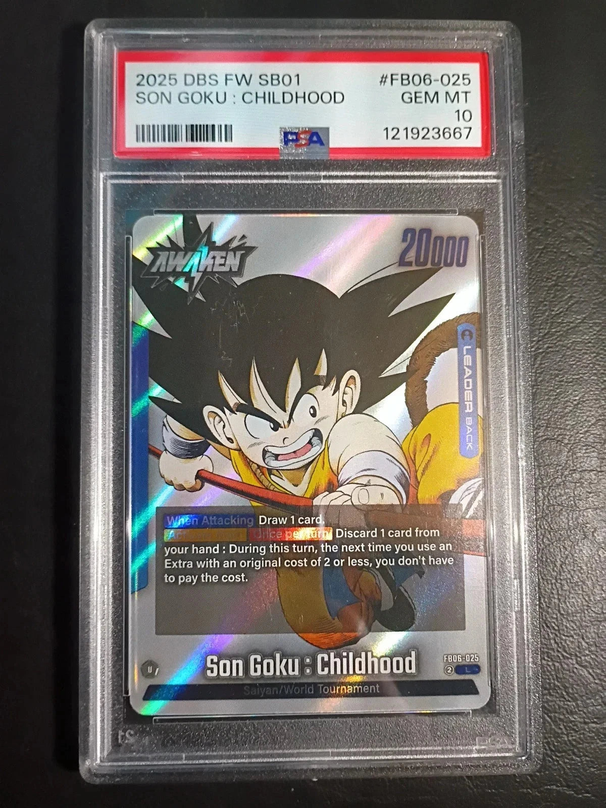 Son Goku Childhood PSA 10 Gem Mint Dragon Ball Super Fusion World Manga Booster 01 FB06-025 | Low Pop Graded Card - Trading Cards | 99RedCoins