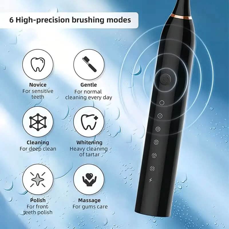Sonic Electric Toothbrush with 6 Modes and Smart Timer